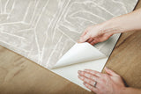 Urban Chalk Grey Premium Peel & Stick Wallpaper with Geometric Chalk Motif - York PSW1069RL