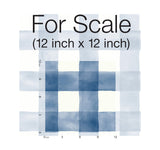 Checkmate Watercolor Plaid Blue Peel & Stick Wallpaper with Watercolor Plaid Pattern - York PSW1078RL