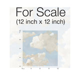 Clouds on Canvas Blue Peel & Stick Wallpaper with Painterly Cloud Motif - York PSW1079RL