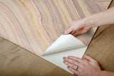 Onyx Purple Peel & Stick Wallpaper with Bohemian Marbled Tile Motif - York PSW1093RL