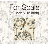 Flourish Teal Peel & Stick Wallpaper with Botanical Watercolor Motif - York PSW1095RL
