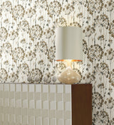 Flourish Neutral Peel & Stick Wallpaper with Botanical Watercolor Motif - York PSW1097RL