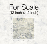 Coastal Map Blue & Beige Peel & Stick Wallpaper with Nautical Map Motif - York PSW1132RL