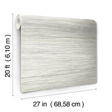Bahia Grass Off White Peel & Stick Wallpaper with Weaves Textural Pattern - York PSW1137RL