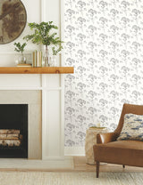 Magnolia Home Wildflower Black & White Peel & Stick Wallpaper with Floral Botanical Pattern - York PSW1153RL