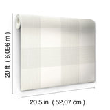 Magnolia Home Common Thread Green Peel & Stick Wallpaper with Buffalo Check Plaid - York PSW1155RL