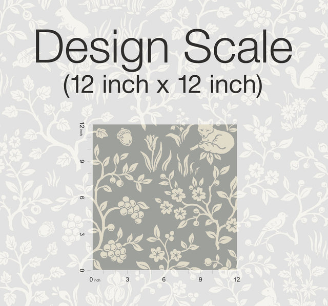 Magnolia Home Fox & Hare Grey Peel & Stick Wallpaper