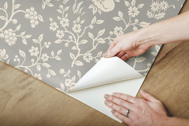 Magnolia Home Fox & Hare Grey Peel & Stick Wallpaper