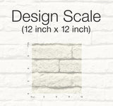 Brick & Mortar White Peel & Stick Wallpaper with Textured Brick Pattern - York PSW1174RL