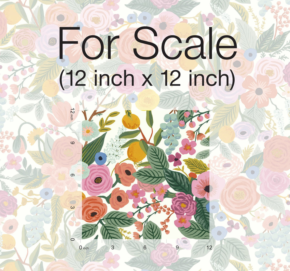 Garden Party Rose Premium Peel & Stick Wallpaper with Bold Floral Pattern - York PSW1200RL