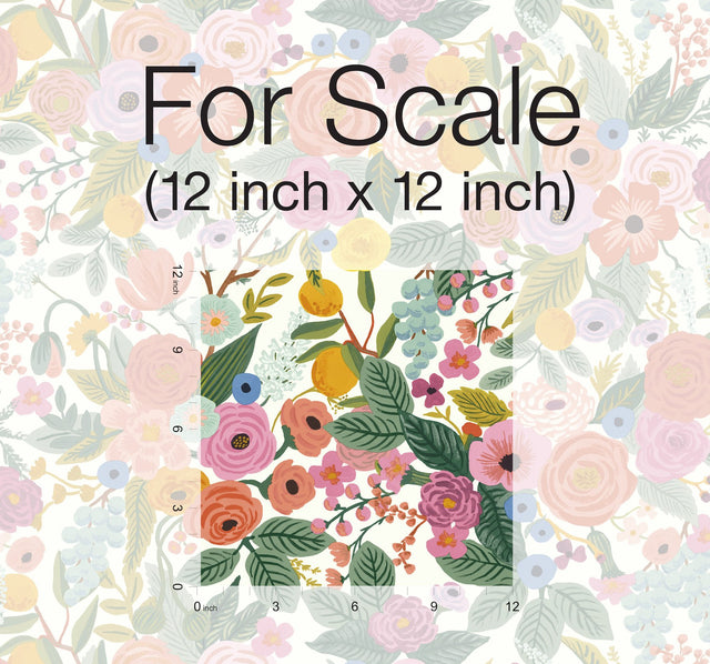 Garden Party Rose Premium Peel & Stick Wallpaper with Bold Floral Pattern - York PSW1200RL