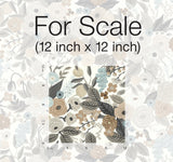 Garden Party Off White & Brown Peel & Stick Wallpaper with Bohemian Floral Pattern - York PSW1202RL