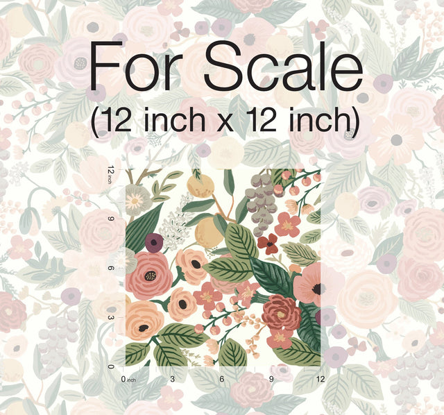 Garden Party Burgundy Peel & Stick Wallpaper with Floral Botanical Pattern - York PSW1203RL