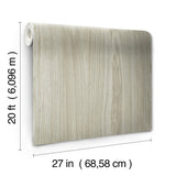 Linden Grey Woodgrain Peel & Stick Wallpaper - York PSW1275RL