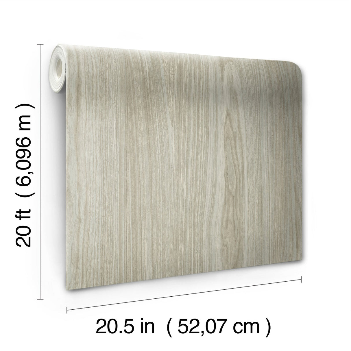 Linden Grey Woodgrain Peel & Stick Wallpaper - York PSW1275RL