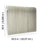 Linden Grey Woodgrain Peel & Stick Wallpaper - York PSW1275RL