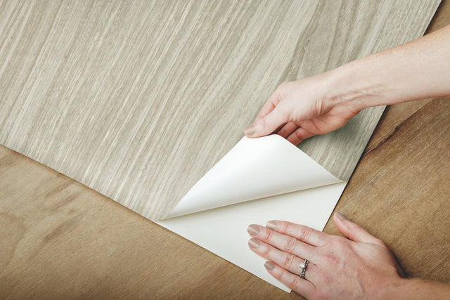 Linden Grey Woodgrain Peel & Stick Wallpaper - York PSW1275RL
