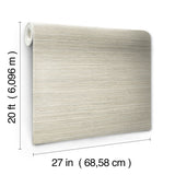 Cattail Weave Brown Peel & Stick Wallpaper - York PSW1278RL