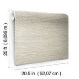Cattail Weave Brown Peel & Stick Wallpaper - York PSW1278RL