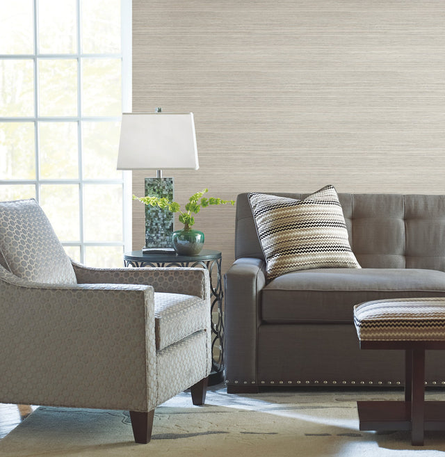 Cattail Weave Brown Peel & Stick Wallpaper - York PSW1278RL