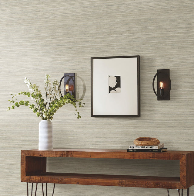 Cattail Weave Brown Peel & Stick Wallpaper - York PSW1278RL