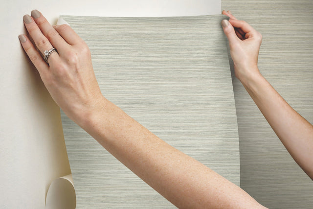 Cattail Weave Brown Peel & Stick Wallpaper - York PSW1278RL