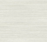 Cattail Weave White Peel & Stick Wallpaper with Woven Grasscloth Motif - York PSW1279RL
