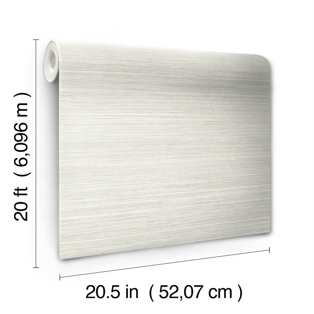 Cattail Weave White Peel & Stick Wallpaper with Woven Grasscloth Motif - York PSW1279RL