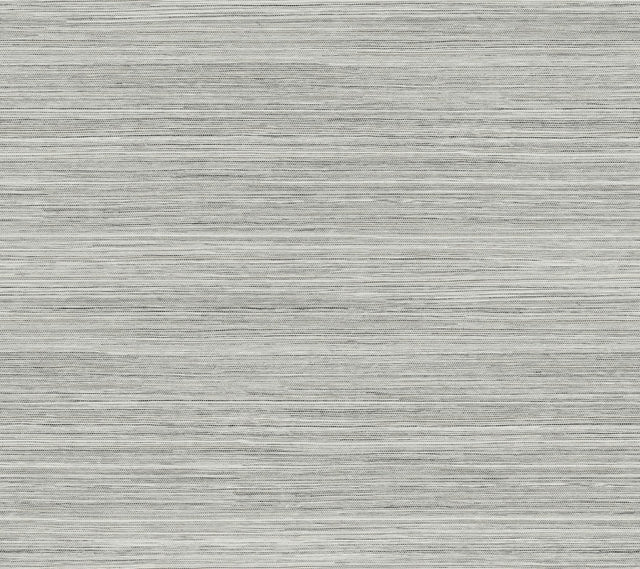 Cattail Weave Grey Peel & Stick Wallpaper with Weaves Pattern, Modern Matte Non Woven - York PSW1280RL