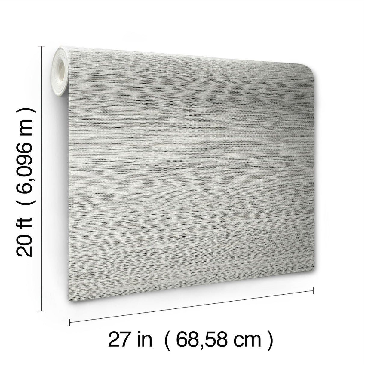 Cattail Weave Grey Peel & Stick Wallpaper with Weaves Pattern, Modern Matte Non Woven - York PSW1280RL