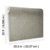 Reed Basket Brown Peel & Stick Wallpaper with Woven Weaves Pattern - York PSW1282RL