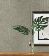 Reed Basket Brown Peel & Stick Wallpaper with Woven Weaves Pattern - York PSW1282RL