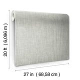 Reed Basket White Peel & Stick Wallpaper with Weaves Pattern - York PSW1284RL