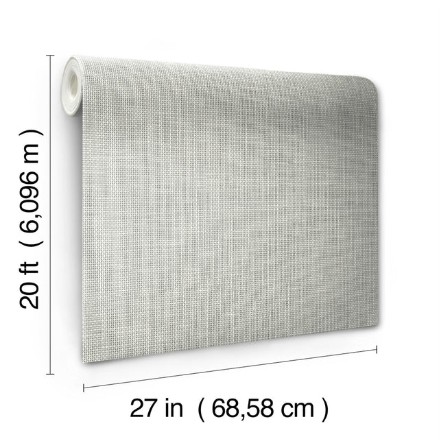 Reed Basket White Peel & Stick Wallpaper with Weaves Pattern - York PSW1284RL