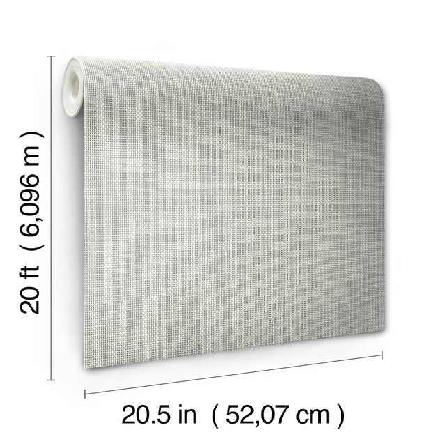 Reed Basket White Peel & Stick Wallpaper with Weaves Pattern - York PSW1284RL