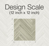 Hermosa Herringbone Brown Peel & Stick Wallpaper with Woodgrain Herringbone Pattern - York PSW1286RL