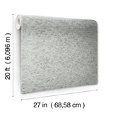 Shimmering Cork Grey Peel & Stick Wallpaper with Faux Cork Texture - York PSW1292RL