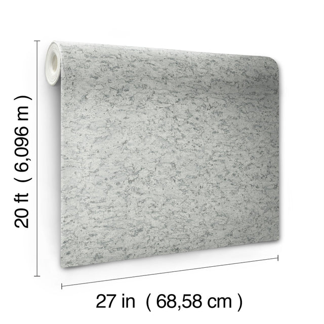 Shimmering Cork Grey Peel & Stick Wallpaper with Faux Cork Texture - York PSW1292RL