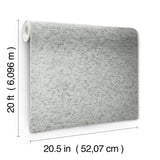 Shimmering Cork Grey Peel & Stick Wallpaper with Faux Cork Texture - York PSW1292RL