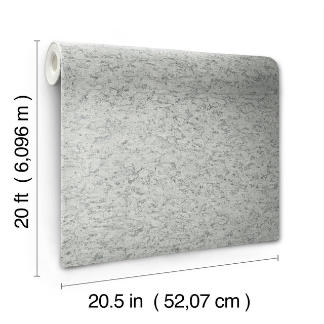Shimmering Cork Grey Peel & Stick Wallpaper with Faux Cork Texture - York PSW1292RL