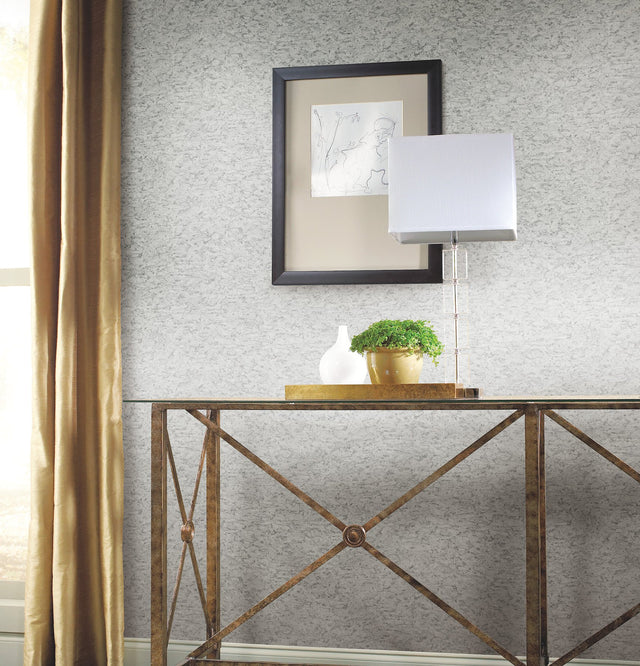 Shimmering Cork Grey Peel & Stick Wallpaper with Faux Cork Texture - York PSW1292RL
