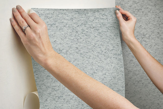 Shimmering Cork Grey Peel & Stick Wallpaper with Faux Cork Texture - York PSW1292RL