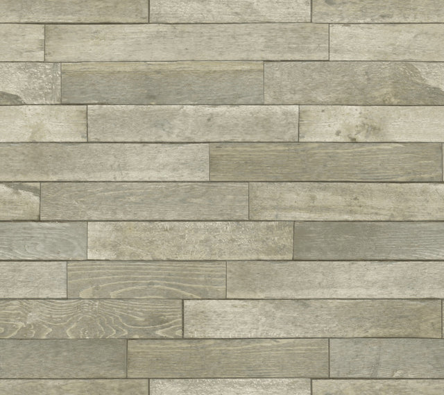 Warehouse Planks Brown Peel & Stick Wallpaper with Wood Plank Motif - York PSW1294RL