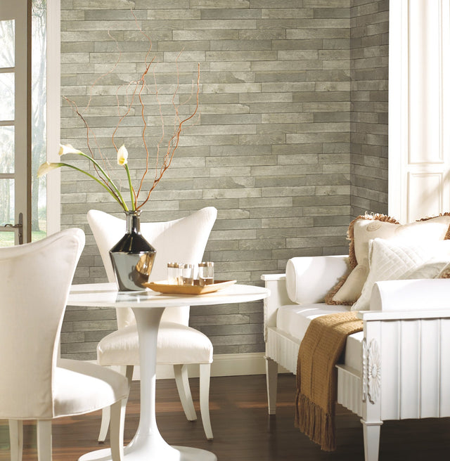 Warehouse Planks Brown Peel & Stick Wallpaper with Wood Plank Motif - York PSW1294RL