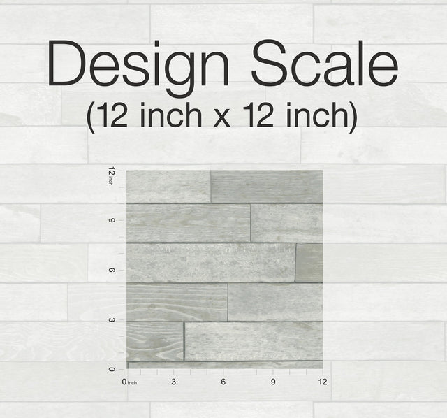 Warehouse Planks Grey Peel & Stick Wallpaper with Weathered Wood Plank Pattern - York PSW1295RL