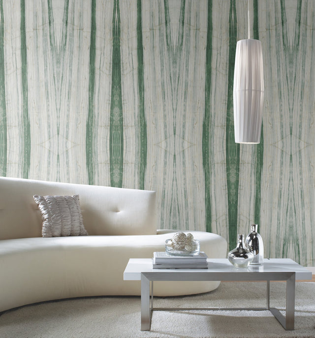 Spanish Marble Green Peel & Stick Mural with Stone Look Pattern - York PSW1299M