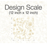 Aviary Off White & Gold Peel & Stick Wallpaper with Botanical Bird Linework - York PSW1309RL