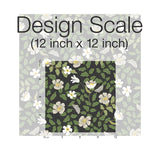 Primrose Off White & Black Peel & Stick Wallpaper with Floral and Butterfly Motif - York PSW1315RL
