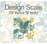 Amalfi Blue & Green Peel & Stick Wallpaper with Botanical Lemon Motif - York PSW1318RL