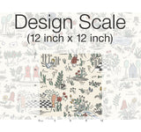 Wonderland Pastel Peel & Stick Wallpaper with Novelty Alice-in-Wonderland Illustrations - York PSW1330RL